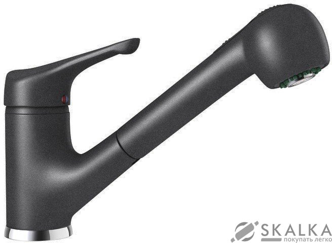 На фото Кухонный смеситель Schock Neos Graphite-15 графит (54212015)