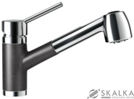 Кухонный смеситель Schock Pila Carbonium-90 черный (54112090) На фото Кухонный смеситель Schock Pila Carbonium-90 черный (54112090)