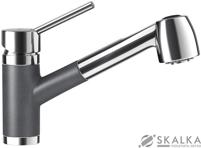 Кухонный смеситель Schock Pila Graphite-15 графит (54112015) На фото Кухонный смеситель Schock Pila Graphite-15 графит (54112015)