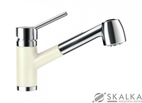 На фото Кухонный смеситель Schock Pila Lucida-95 бежевый (54112095)