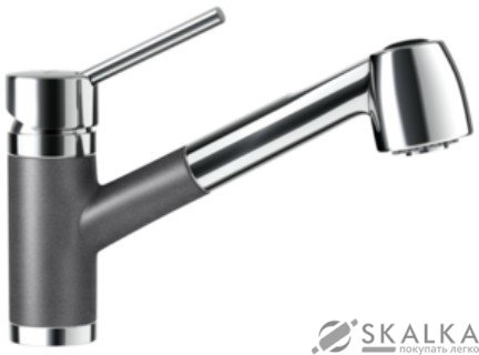 Кухонный смеситель Schock Pila Stone-88 серый (54112088) На фото Кухонный смеситель Schock Pila Stone-88 серый (54112088)