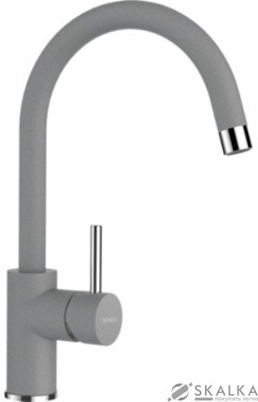 Кухонный смеситель Schock Plutos Croma-49 серый (58900049) На фото Кухонный смеситель Schock Plutos Croma-49 серый (58900049)