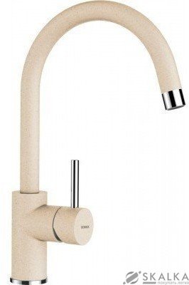 Кухонный смеситель Schock Plutos Moonstone-22 лунный камень (58900022) На фото Кухонный смеситель Schock Plutos Moonstone-22 лунный камень (58900022)
