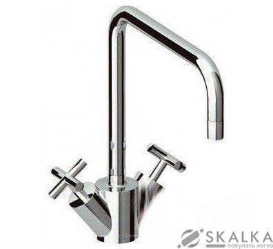 Кухонный смеситель Schock Quadros Inox Optic-91 серый (57200191) На фото Кухонный смеситель Schock Quadros Inox Optic-91 серый (57200191)