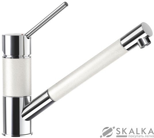 Кухонный смеситель Schock SC50 Alpina-07 хром/белый (50312007) На фото Кухонный смеситель Schock SC50 Alpina-07 хром/белый (50312007)