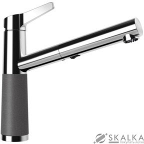 Кухонный смеситель Schock SC510 Stone-88 хром/серый (55412088) На фото Кухонный смеситель Schock SC510 Stone-88 хром/серый (55412088)