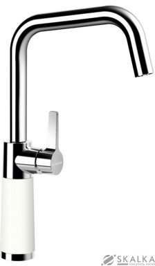 Кухонный смеситель Schock SC530 Alpina-07 хром/белый (55600007) На фото Кухонный смеситель Schock SC530 Alpina-07 хром/белый (55600007)