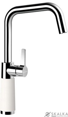 Кухонный смеситель Schock SC530 Polaris-99 хром/белый (55600099) На фото Кухонный смеситель Schock SC530 Polaris-99 хром/белый (55600099)