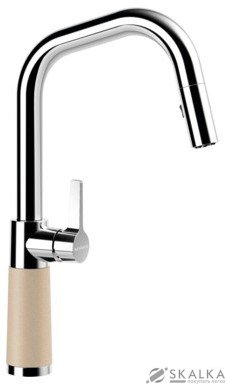 Кухонный смеситель Schock SC530 Moonstone-22 хром/лунный камень (55612022) На фото Кухонный смеситель Schock SC530 Moonstone-22 хром/лунный камень (55612022)