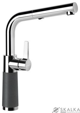 Кухонный смеситель Schock SC540 Inox-12 хром/серый (55712012) На фото Кухонный смеситель Schock SC540 Inox-12 хром/серый (55712012)