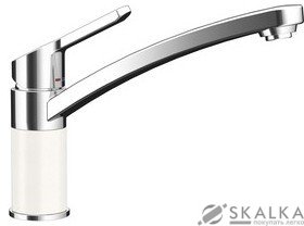 Кухонный смеситель Schock SC90 Polaris-99 хром/белый (59800099) На фото Кухонный смеситель Schock SC90 Polaris-99 хром/белый (59800099)