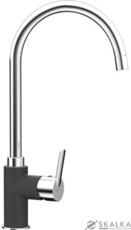 Кухонный смеситель Schock Simi Onyx-10 хром/оникс (50500010) На фото Кухонный смеситель Schock Simi Onyx-10 хром/оникс (50500010)