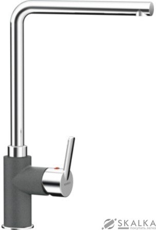 Кухонный смеситель Schock Sono Inox-12 хром/серый (50400012) На фото Кухонный смеситель Schock Sono Inox-12 хром/серый (50400012)
