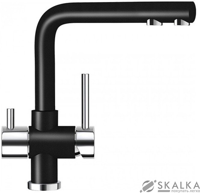 Кухонный смеситель Schock Wellus Puro-84 черный (57000184) На фото Кухонный смеситель Schock Wellus Puro-84 черный (57000184)