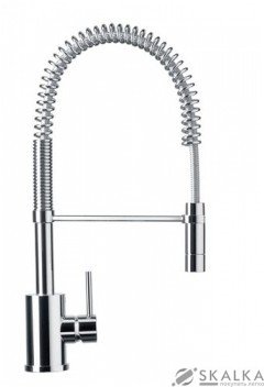 Кухонный смеситель Schock Ideos Pro Inox Optic-91 с гибким шлангом серый (57512091) На фото Кухонный смеситель Schock Ideos Pro Inox Optic-91 с гибким шлангом серый (57512091)