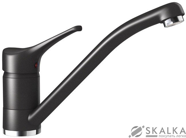 Кухонный смеситель Schock Leva Nero-13 черный (51100013) На фото Кухонный смеситель Schock Leva Nero-13 черный (51100013)