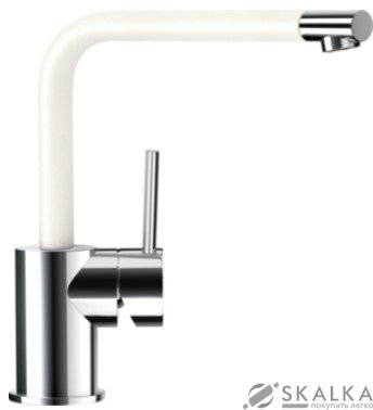Смеситель для кухни Schock Nimbus Polaris-99 хром/белый (52300099) На фото Смеситель для кухни Schock Nimbus Polaris-99 хром/белый (52300099)