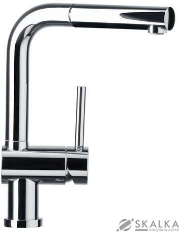 На фото Смеситель для кухни Schock Piega Inox Optic-91 серый (54712091)