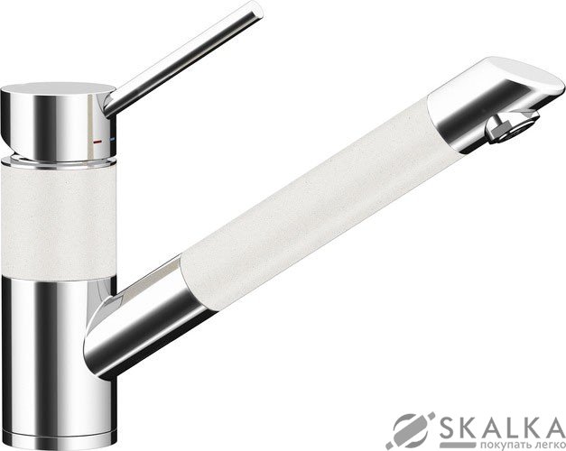 Кухонный смеситель Schock SC200 Alpina-07 белый (59200007) На фото Кухонный смеситель Schock SC200 Alpina-07 белый (59200007)