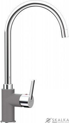 Смеситель для кухни Schock Simi Everest-26 светло-серый (50100026) На фото Смеситель для кухни Schock Simi Everest-26 светло-серый (50100026)