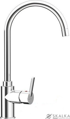 Смеситель для кухни Schock Simi Inox optic-91 серый (50100091) На фото Смеситель для кухни Schock Simi Inox optic-91 серый (50100091)