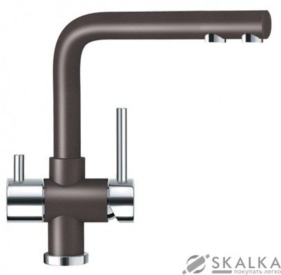 Смеситель для кухни Schock Wellus Vintage-79 коричневый (57000179) На фото Смеситель для кухни Schock Wellus Vintage-79 коричневый (57000179)