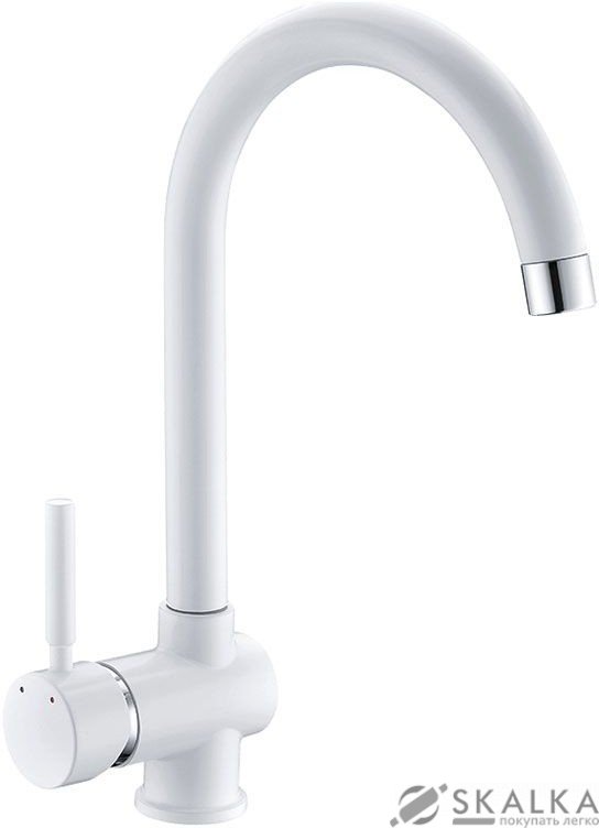 Кухонный смеситель Laveo LETE белый (BQX_668D) На фото Кухонный смеситель Laveo LETE белый (BQX_668D)
