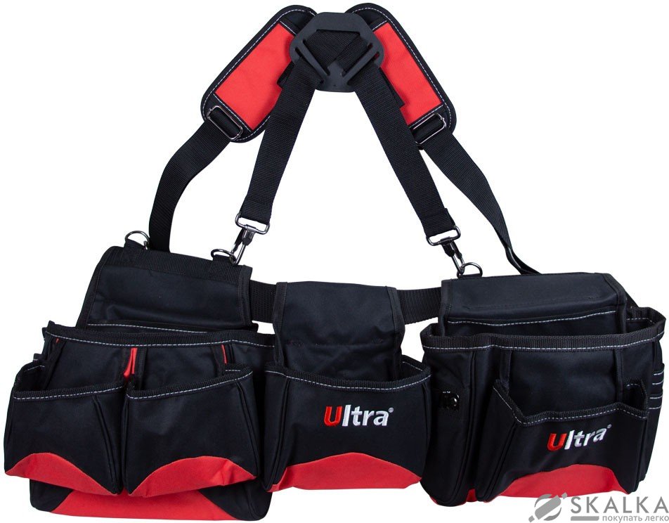 На фото Пояс слесарный с наплечниками Ultra 14 карманов (7425022)
