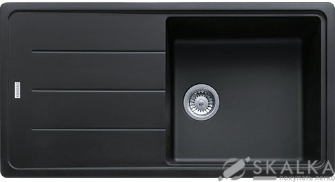 На фото Кухонная мойка Franke Basis BFG 611-97 Оникс (114.0363.933)