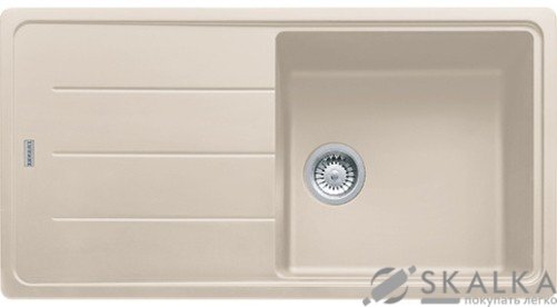 Кухонная мойка Franke Basis BFG 611-97 Сахара (114.0363.850) На фото Кухонная мойка Franke Basis BFG 611-97 Сахара (114.0363.850)
