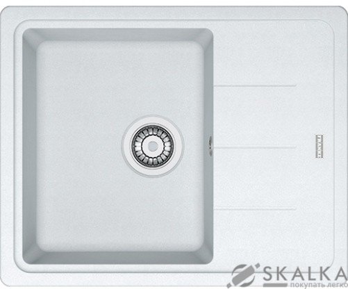 На фото Кухонная мойка Franke Basis BFG 611-62 Белая (114.0272.599)