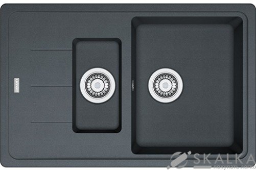 Мойка для кухни Franke Basis BFG 651-78 Графит (114.0272.605) На фото Мойка для кухни Franke Basis BFG 651-78 Графит (114.0272.605)