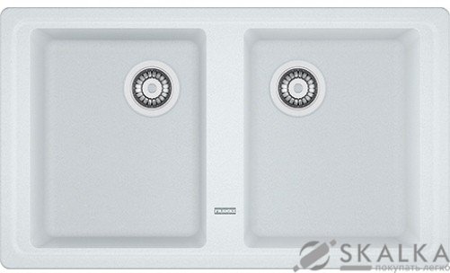 На фото Мойка для кухни Franke Basis BFG 620 Белая (114.0363.941)
