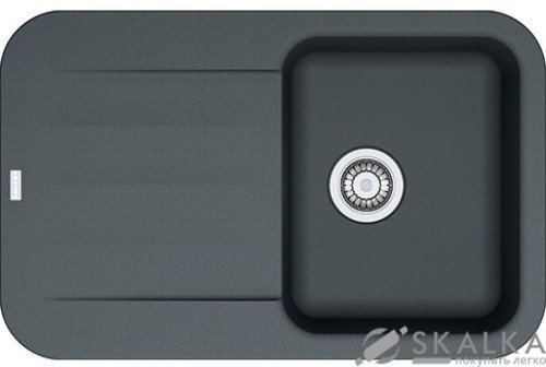 На фото Кухонная мойка Franke Pebel PBG 611-78 Графит (114.0258.045)