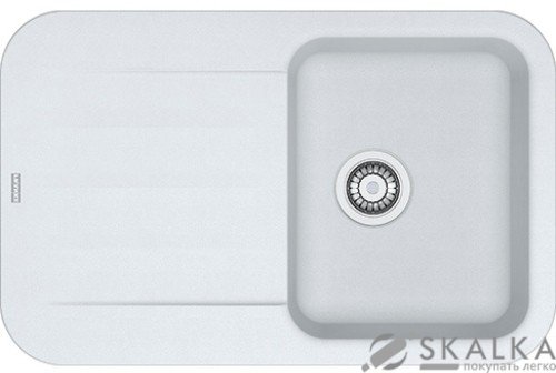 На фото Кухонная мойка Franke Pebel PBG 611-78 Белая (114.0258.049)