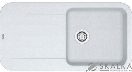 На фото Кухонная мойка Franke Pebel PBG 611-97 Белая (114.0258.076)