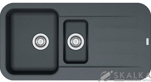 На фото Мойка для кухни Franke Pebel PBG 651 Графит (114.0258.079)
