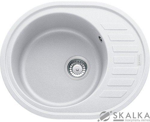 На фото Кухонная мойка Franke Ronda ROG 611-62 Белая (114.0381.069)