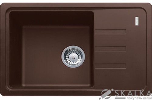 Кухонная мойка Franke Malta BSG 611-62 Шоколад (114.0375.048) На фото Кухонная мойка Franke Malta BSG 611-62 Шоколад (114.0375.048)