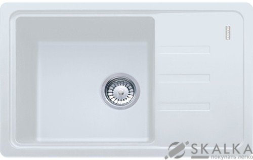 Кухонная мойка Franke Malta BSG 611-62 Белая (114.0375.042) На фото Кухонная мойка Franke Malta BSG 611-62 Белая (114.0375.042)