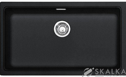 На фото Кухонная мойка Franke Kubus KBG 110-70 Оникс (125.0499.032)