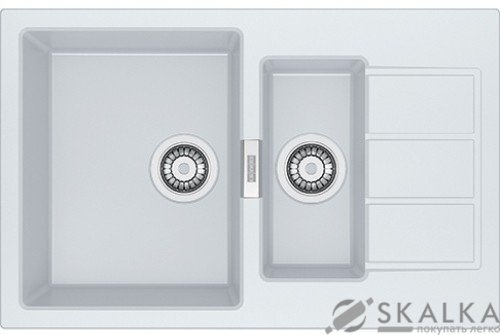 На фото Мойка для кухни Franke Sirius Tectonite SID 651-78 Белая (114.0497.986)