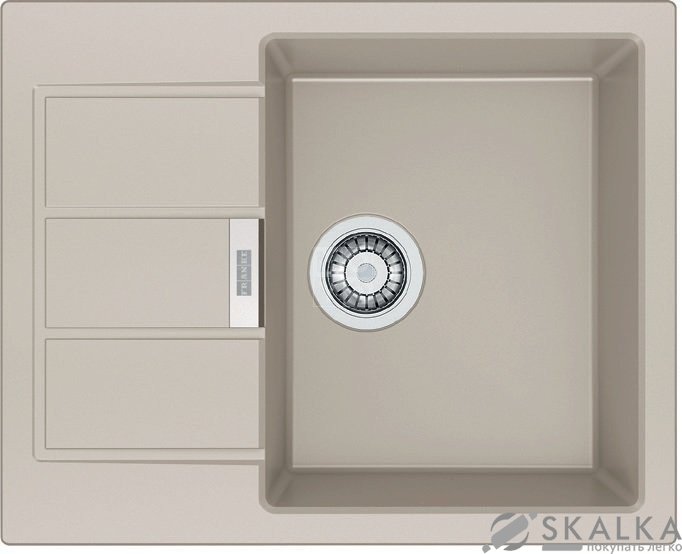 На фото Кухонная мойка Franke Sirius Tectonite SID 611-62 Сахара (114.0497.934)