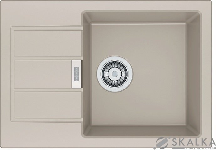Кухонная мойка Franke Sirius Tectonite SID 611-62 Slim Сахара (114.0497.938) На фото Кухонная мойка Franke Sirius Tectonite SID 611-62 Slim Сахара (114.0497.938)