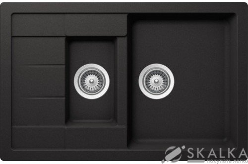 Мойка для кухни Schock Aster D150 S Nero-13 (31076013) На фото Мойка для кухни Schock Aster D150 S Nero-13 (31076013)