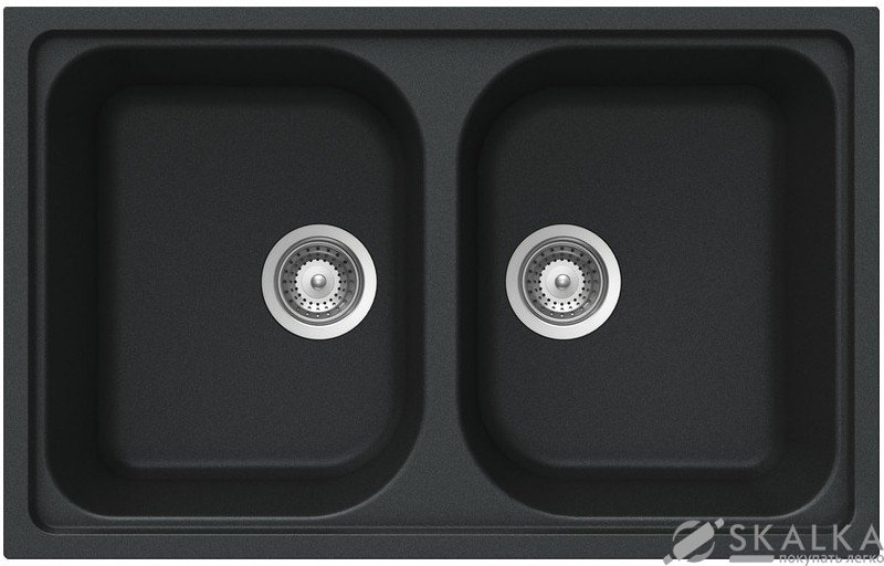 На фото Мойка для кухни Schock Formhaus(LITHOS) N200 S Onyx (17108010)