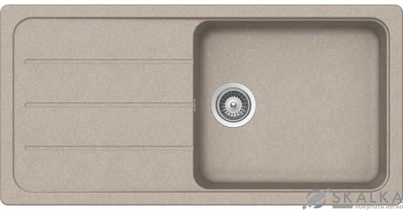 На фото Кухонная мойка Schock Formhaus D100 L Sabbia-58 (17056058)