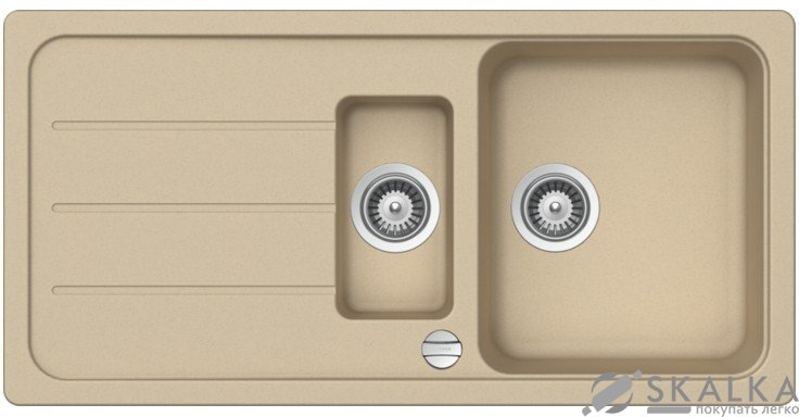 На фото Мойка для кухни Schock Formhaus D150 L Moonstone-22 (17166022)