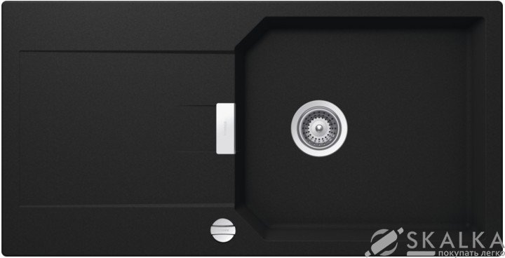 На фото Кухонная мойка Schock Manhattan D100 L Onyx-10 (22056010)