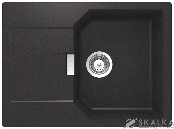 На фото Кухонная мойка Schock Manhattan D100 S Nero-13 (22034513)